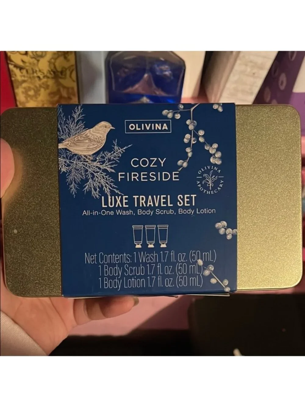 Olivina Cozy Fireside Luxe Travel Set